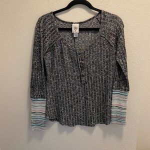 Self Esteem boho style top with a contrast cuff
